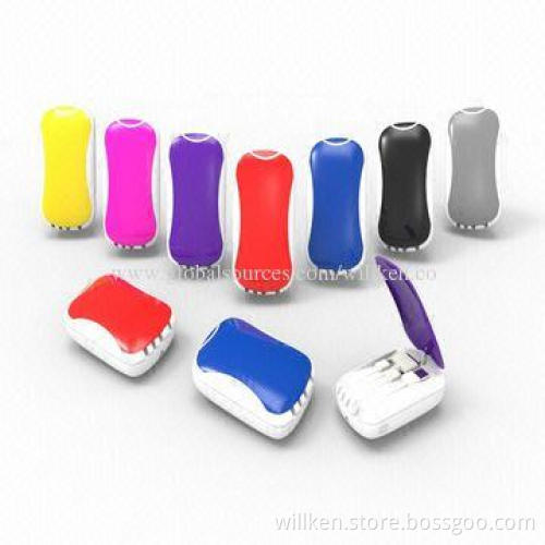 Portable Power Bank with iPhone 4/iPhone 5/Samsung Charge Line Inside, No Worry for Lost Charge Lin